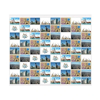 Afbeelding van trendfinding® Fotohouder met transparante hoezen voor foto&#039;s/ansichtkaarten in liggend formaat 72 van 10 x 15 cm