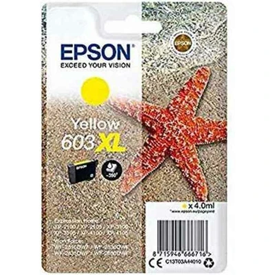 Afbeelding van Epson 603XL (C13T03A44010) Inktcartridge Geel Hoge capaciteit