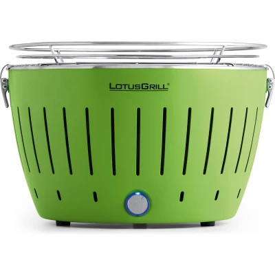 Afbeelding van LotusGrill Classic Hybrid Tafelbarbecue Ø350mm Groen / 35W x 23,5H 35L cm Metaal