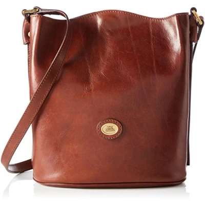 Afbeelding van The Bridge Story Donna Bucket Bag brown Damestas
