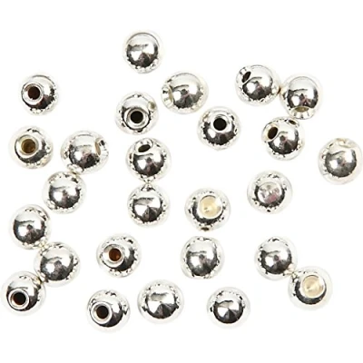 Image de Creotime perles d&#039;extrémité argentées 3 mm 20 pièces