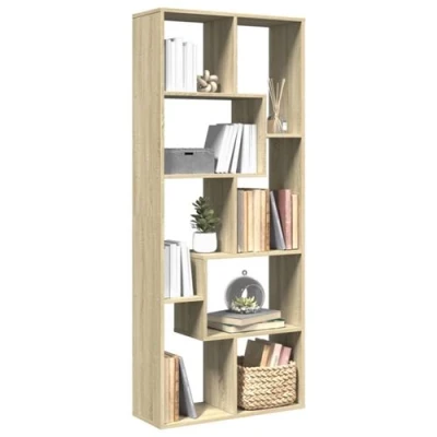 Image de vidaXL Étagère séparatrice de pièce chêne sonoma 67x25x161,5 cm858077