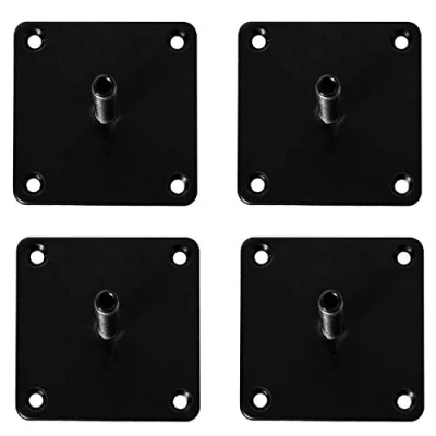 Afbeelding van 4 x Natural Goods Berlin FUSION montageplaat voor poten, adapterplaat, montageplaat, universele meubelpoten M8, metaal