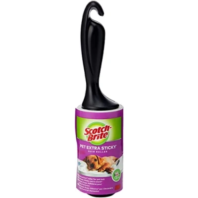 Afbeelding van Scotch Brite pluizenkleefroller, extra klevend voor dierenhaar, 48 vellen kleefroller