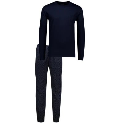Afbeelding van Schiesser Pyjamashirt, Heren, Maat: 102, Blau