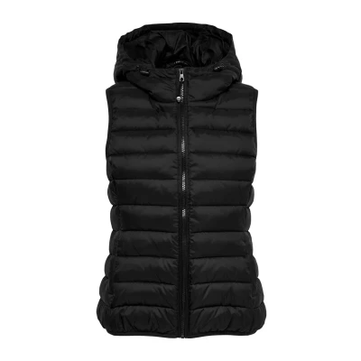 Afbeelding van ONLY Onlnewtahoe HOOD Waistcoat Bodywarmer, Dames, Maat: XL, Black