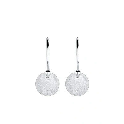 Afbeelding van Elli Basic Design Oorbellen silvercoloured, Dames, Maat: One Size, Silver coloured