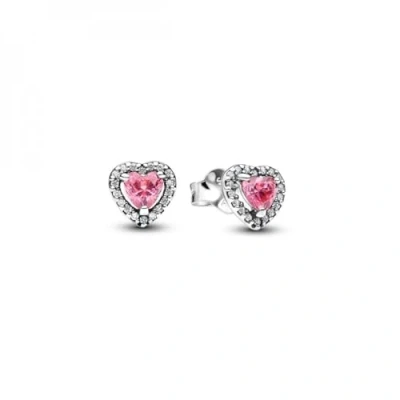 Afbeelding van Pandora Dames Oorbellen Zilver &amp; Roze