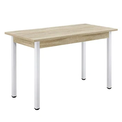 Afbeelding van Eettafel Den Haag 120x60x75 cm eikenkleurig en wit
