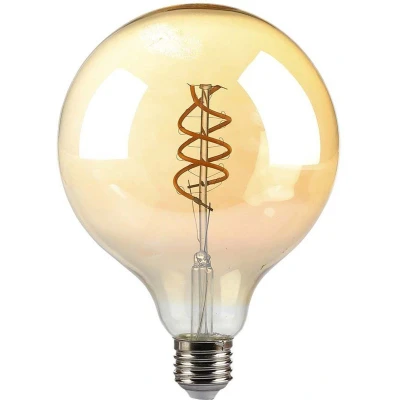 Afbeelding van V TAC VT 2126 N LED Lampen G125 Bol E27 IP20 Amber 6 Watt 400 Lumen 1800K 2 Jaar