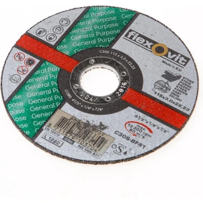 Afbeelding van Doorslijpschijf vlak steen C 30 S BF41 115 x 28 22mm