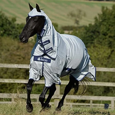 Afbeelding van Bucas Buzz Off X Full Neck Big Silver maat 155