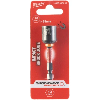 Afbeelding van Milwaukee SHOCKWAVE™ Magnetische Slagdop 13 x 65 mm 4932492443