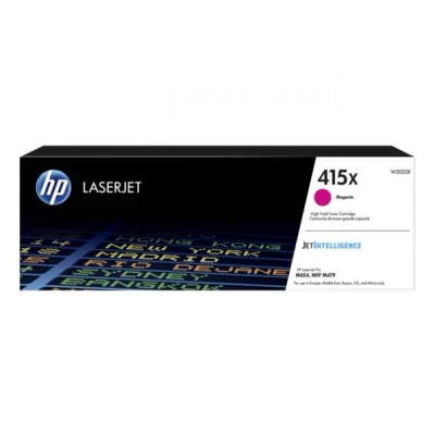 Afbeelding van HP 415X originele high capacity magenta LaserJet tonercartridge (W2033