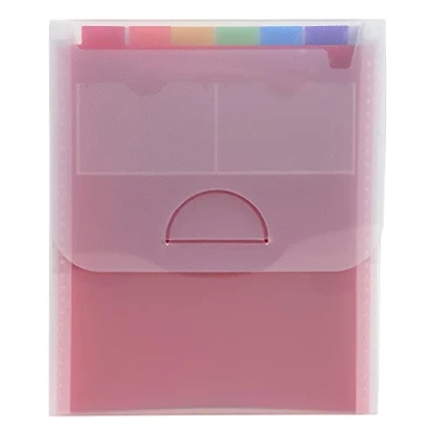Afbeelding van Exacompta Ref. 55698E 1 Sorteermap Crystal met stevige handvat omslag en binnenkant in polypropyleen drukknopsluiting 24 vakken formaat 33x29 cm voor A4 Kleur: krystal