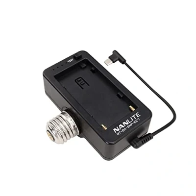 Afbeelding van Nanlite NP F Battery Adapter with E27 Head