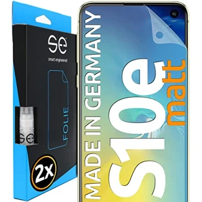 Afbeelding van S.E 2 stuks displaybeschermfolie voor Samsung Galaxy S10e in Duitsland mat van Duitse fabrikant stofvrij en vrij stof