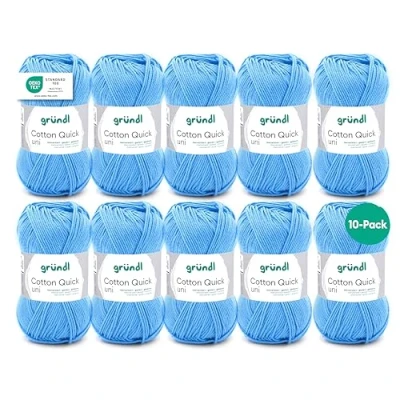 Afbeelding van 865 127 Cotton Quick Uni 10x50 gram lichtblauw
