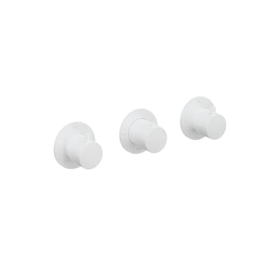 Afbeelding van HotBath Cobber afbouwdeel tbv Inbouw Douche Thermostaat CB7067 Mat wit