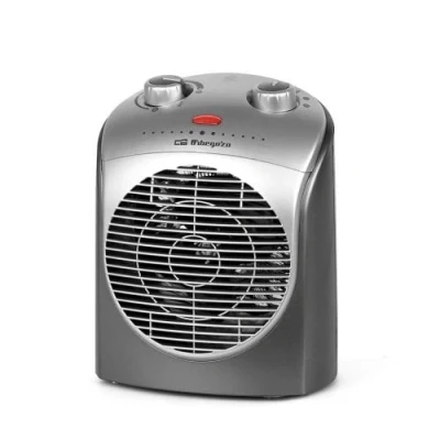 Image de Chauffage Soufflant FH 5021 2200W 230V Thermostat Réglable 2 Niveaux de Puissance Gris et Argent