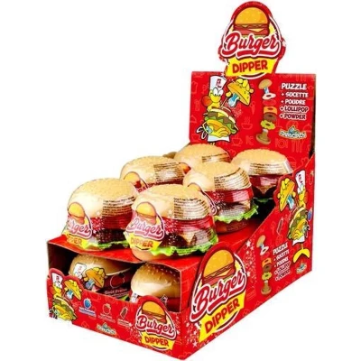 Afbeelding van Funny Candy Burger Dipper 12 x 21 gram