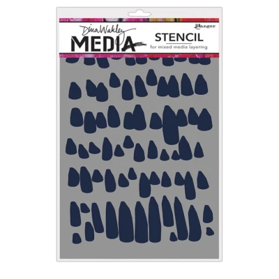 Afbeelding van Ranger Dina Wakley media stencil petals