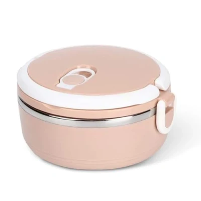 Afbeelding van Isothermische lunchbox, warm, bento box van roestvrij staal, voor kinderen en volwassenen, 15 x 8,5 cm