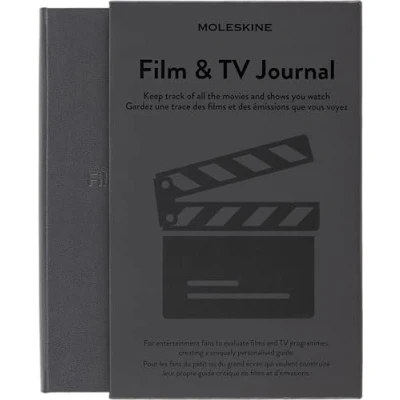 Afbeelding van Moleskine Passion Journal Movies &amp; Tv Grijs / 13 x 21 cm Papier, 70 gsm, zuurvrij, ivoorkleurig