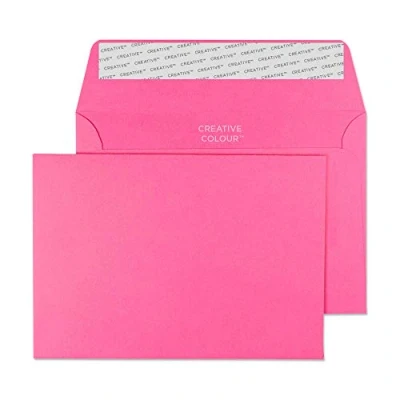 Afbeelding van Blake Creative Colour C6 enveloppen, 114 x 162 mm, 120 g/m², zelfklevende strips (102), flamingo roze, 500 stuks