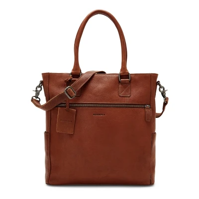Afbeelding van Burkely Antique Avery Shopper, Dames, Maat: One Size, Mittelbraun
