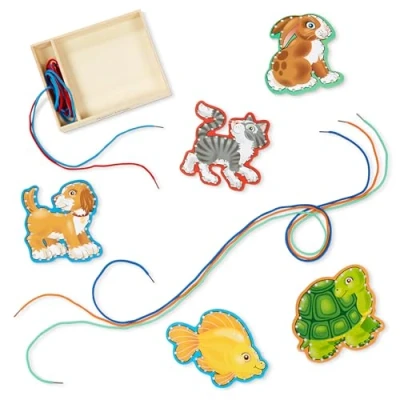 Afbeelding van Melissa &amp; Doug Borduren op Hout Dieren