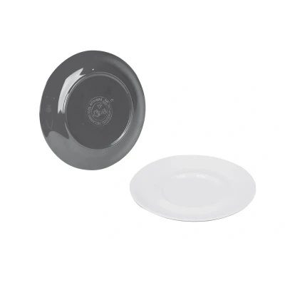 Afbeelding van Bo Camp Melamine Schotel 2 Tone Grijs