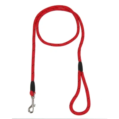 Afbeelding van Rosewood Hondenriem Touw Rood / Zwart 162 CM