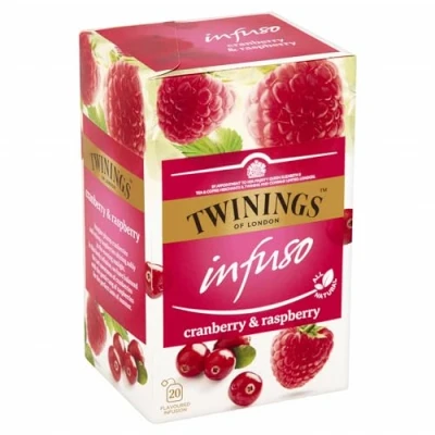 Afbeelding van Twinings Veenbessen &amp; Frambozen 20 theezakjes per verpakking