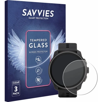 Afbeelding van Savvies Glas Screenprotector voor Suunto Race S Gehard Beschermglas 9H (3 Stuks)