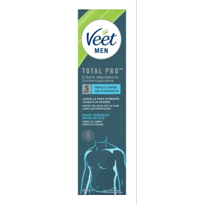 Afbeelding van 2x Veet For Men Ontharingscrème Chest &amp; Body Gevoelige Huid 200 ml