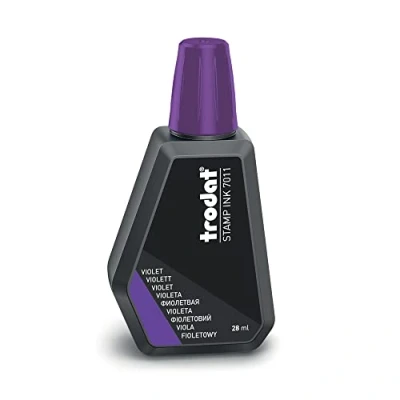 Afbeelding van Trodat 7011 navul stempelinkt voor inktkussens 28 ml. paars