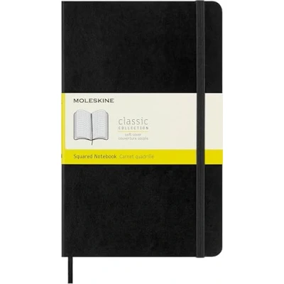 Image de Carnet quadrillé Grand format Couverture souple noire