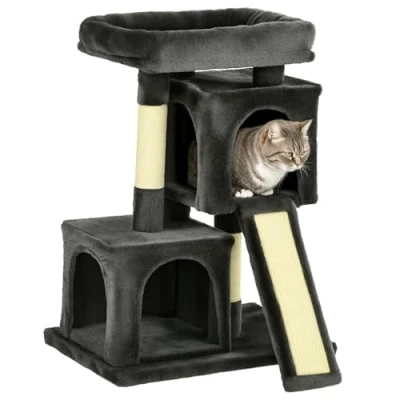 Afbeelding van PawHut Kattenboom kattenkrabpaal met sisalpalen krabpaal D30 286