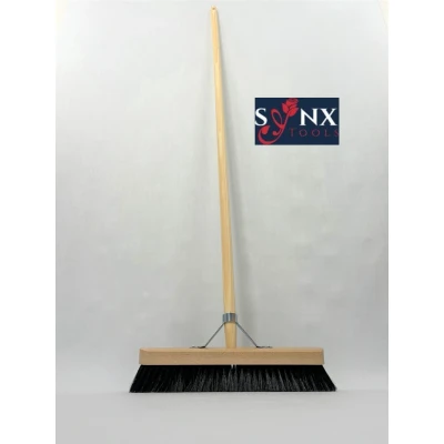 Afbeelding van Synx Tools Paardenhaar 40 Zaalveger/Kamerveger Zachte bezem Bezemsteel Veger schoonmaken Bez