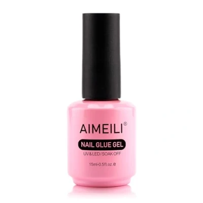 Afbeelding van Aimeili Nagellijm, Transparante uv /led lijm voor kunstnagels, extra sterk, acrylpunten en nagelcapsules, 15 ml