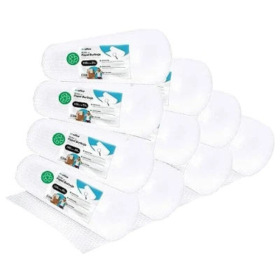 Afbeelding van rouleau en plastique à bulles, bulles recyclé pour emballage, déménagement, emballage et boîtes, · m office (100cmx25m, 10 unités)