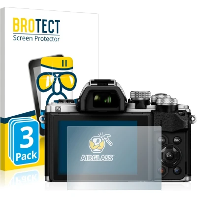 Afbeelding van BROTECT Screenprotector voor Olympus OM D E M10 Mark II Folie Beschermfolie Beschermglas transparant (3 Stuks)