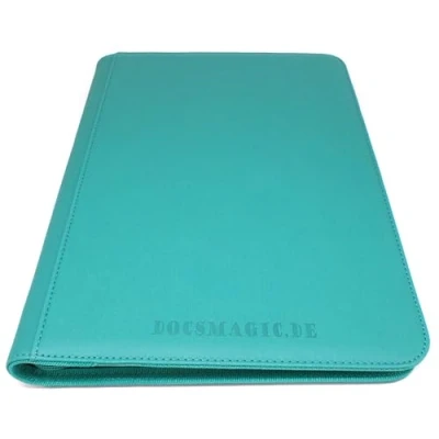 Afbeelding van Docsmagic.de Premium Pro Player 9 Pocket Zip Album Mint 360 Card Binder MTG PKM YGO Aqua