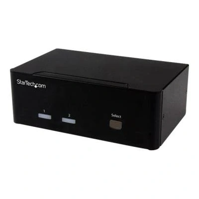 Image de StarTech.com 2 port KVM Switch with Dual VGA and USB Hub 2.0 commutateur écran clavier souris/audio/USB ports Ordinateur de bureau