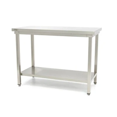 Afbeelding van Maxima Werktafel rvs 60 x cm Verstelbare Hoogte met Onderschap