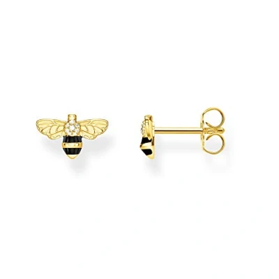 Afbeelding van Thomas SABO Biene Oorbellen, Dames, Maat: One Size, Gold/schwarz
