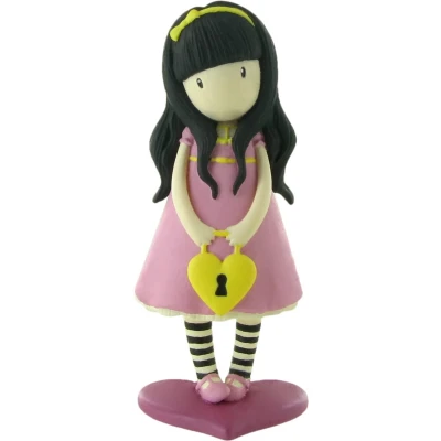 Afbeelding van Little foxes Gorjuss Speelfiguur 9cm Het geheim / The secret meisje
