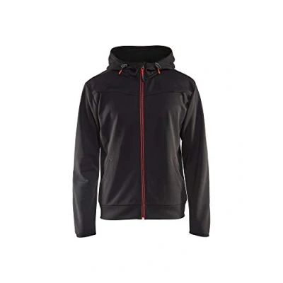 Afbeelding van Blaklader Hoodie met rits 3363 2526 Zwart/Rood XS