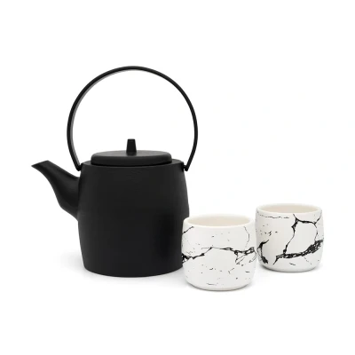Afbeelding van Bredemeijer Giftset Kobe 1.2L with 2 porcelain cups